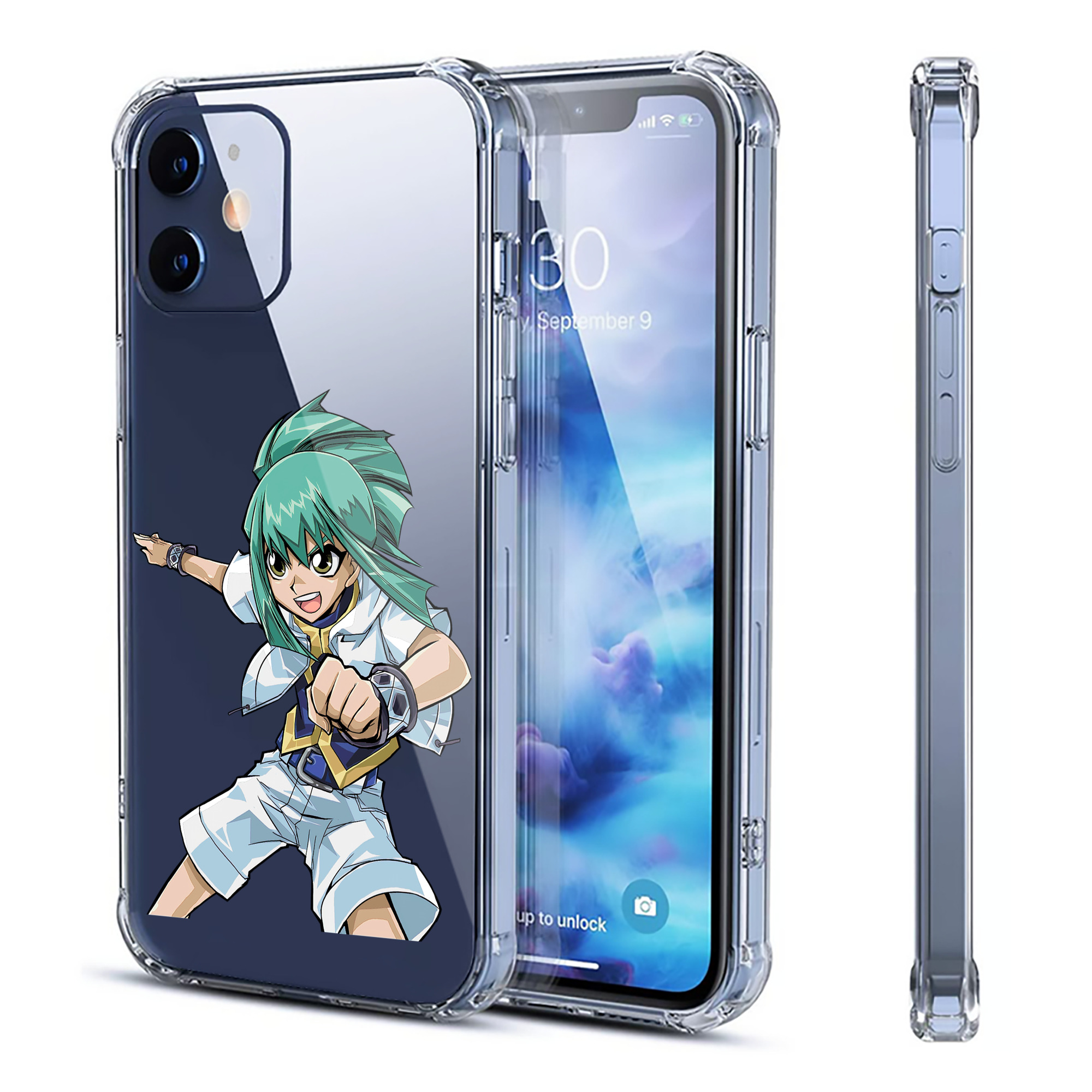 （画像用） 遊☆戯☆王 Yu-Gi-Oh! 【iPhone 12シリーズ対応】透明スマホケース（クリアソフトケース）